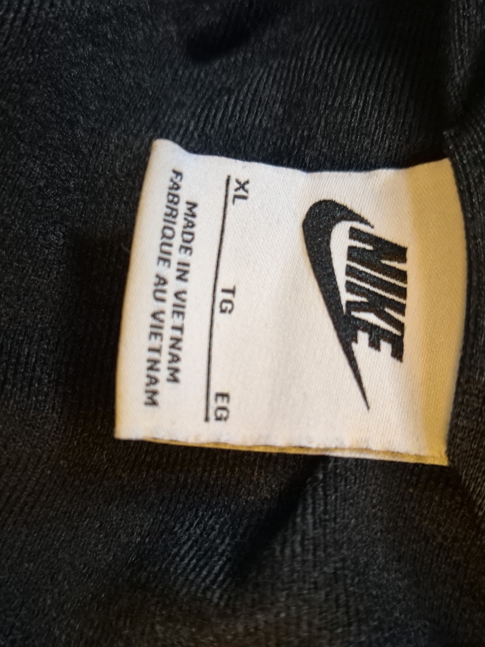 Nike Black Full-Zip Kids (Unisex) Jacket with White Swoosh - Picture 6 of 7
